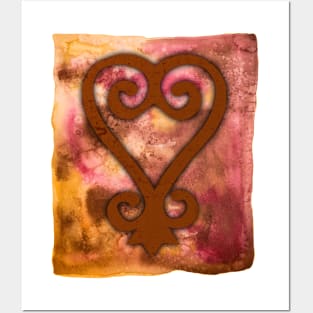 Adinkra Sankofa African Tribal Symbol Posters and Art